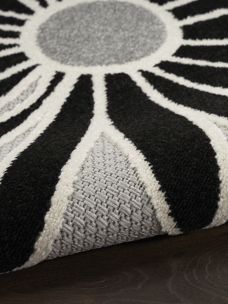 Aloha ALH33 Black/White 3'6" x 5'6" Rug