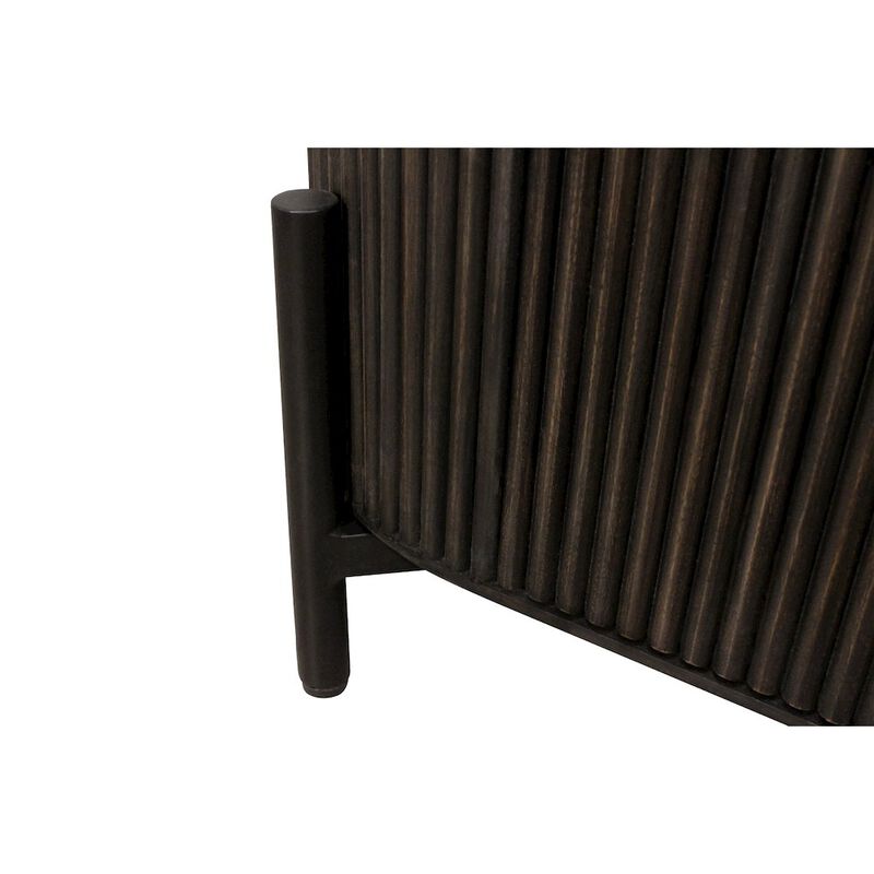 Alex Hamilton Odin 3-Door Sideboard in Charred Ember Finish on Mango Wood