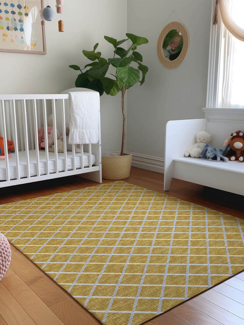 York YO1 Gold 9' x 12' Rug