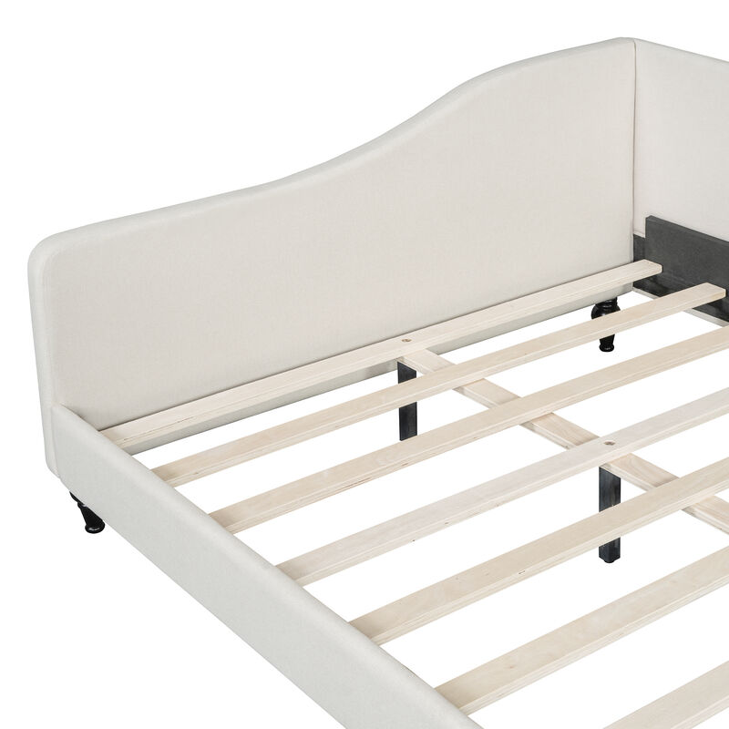 Merax L-Shaped Linen Upholstered Daybed