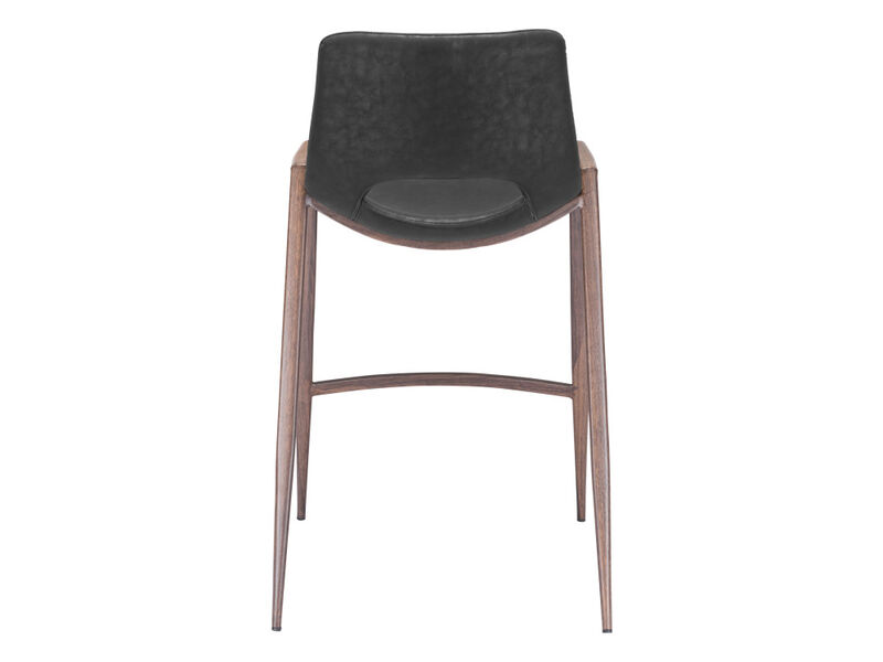 Desi Counter Stool (Set of 2) Black & Walnut