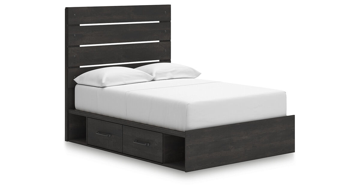 Delmorta Full Panel Storage Bed