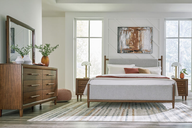Lyncott Upholstered Panel Bed