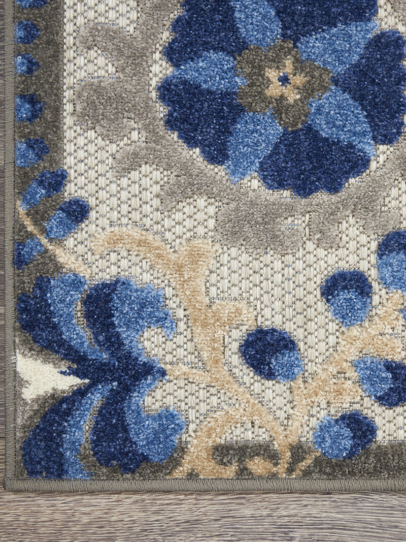 Aloha ALH17 Natural/Blue 3'6" x 5'6" Rug