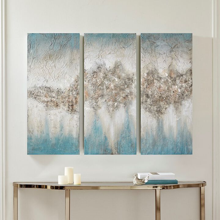 Gracie Mills Harry Luminous Ombre 3-Piece Canvas Set