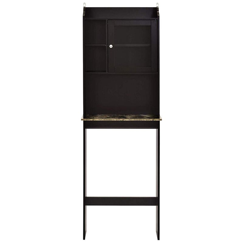 Modern Over The Toilet Space Saver Organization Wood Storage Cabinet For Home, Bathroom