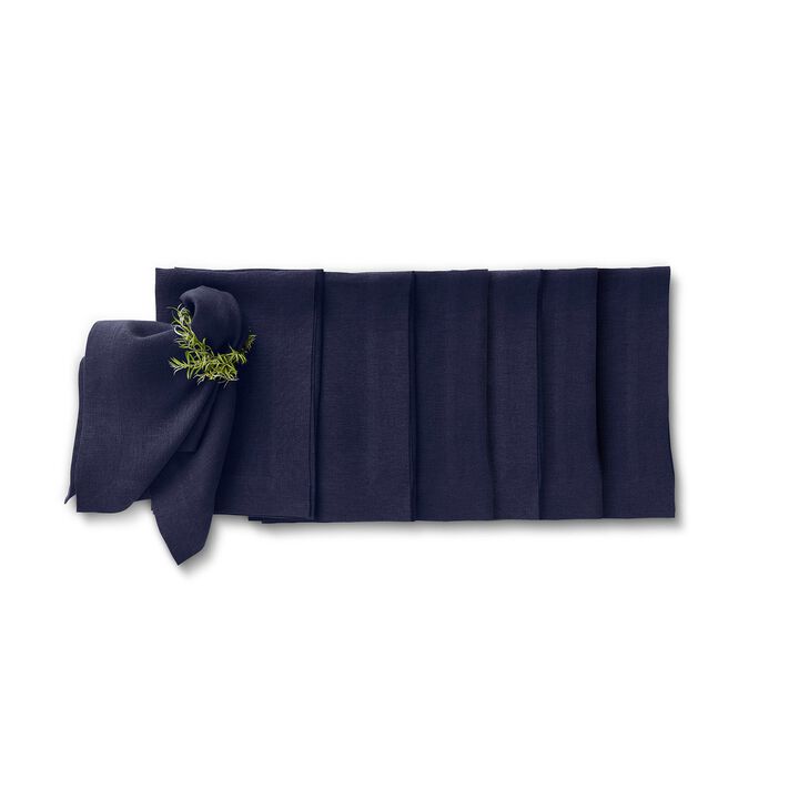 Solino Home 100% Pure Linen Cloth Napkins 20 x 20 Inch Set of 6 Dinner Napkins | Sonoma