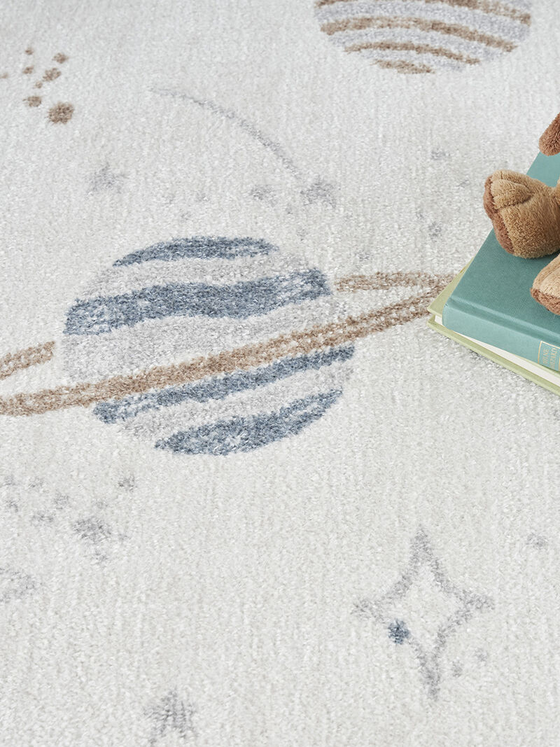 Astra Machine Washable ASW18 Ivory/Multicolor 4' x 6' Rug