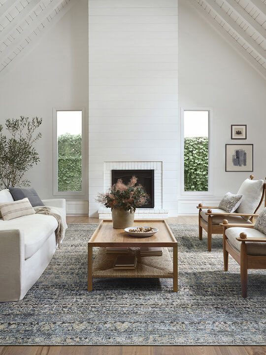 Billie BIL05 Denim/Blush 10' x 14' Rug