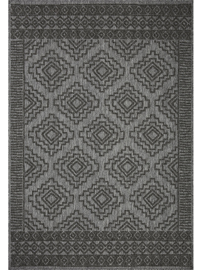 Rainier RAI06 Grey/Charcoal 3'11" x 5'11" Rug