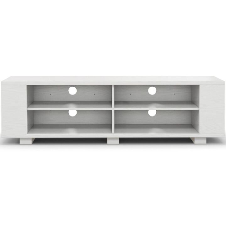 Hivvago 59 Inch Console Storage Entertainment Media Wood TV Stand