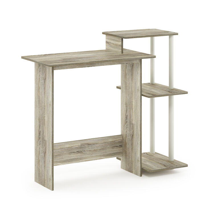 Furinno Furinno Efficient Home Laptop Notebook Computer Desk, Sonoma Oak/White