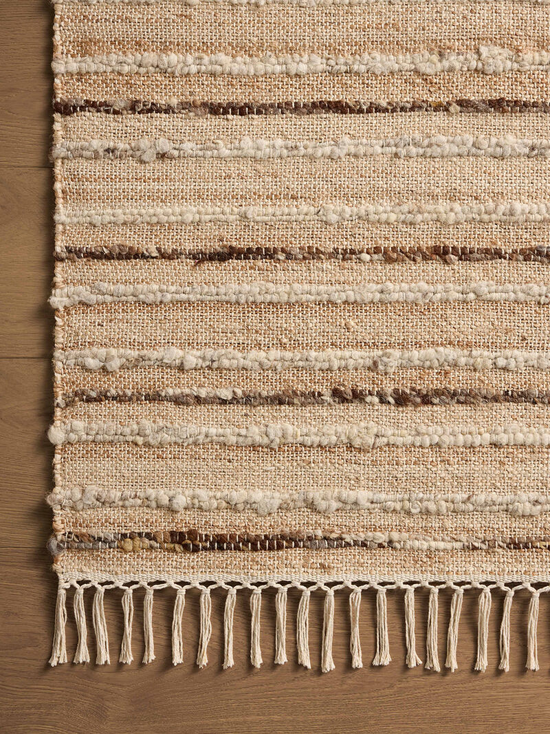 Nico Natural/Bark 7'9" x 9'9" Area Rug by Magnolia Home by Joanna Gaines x Loloi