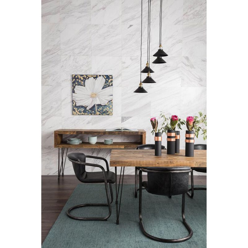 Moe's Home Collection Freeman Dining Chair Antique Black-Set Of Two
