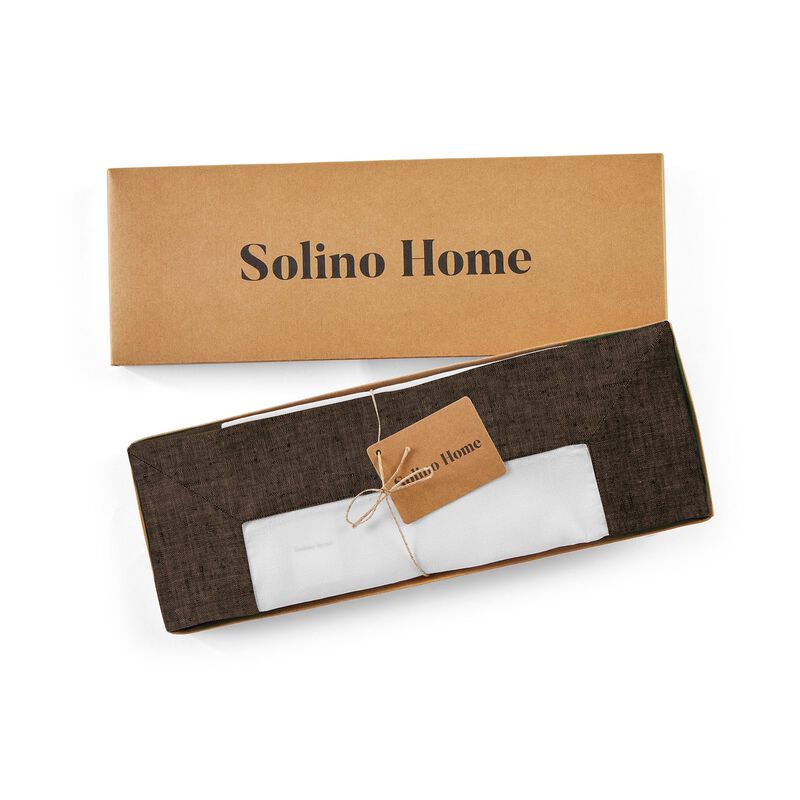 Solino Home 100% Pure Linen 14 x 19 Inch Placemats Set of 4 | Contempo