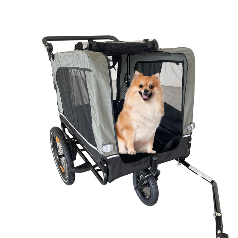 Streamdale Heavy-Duty Foldable Pet Stroller Trailer