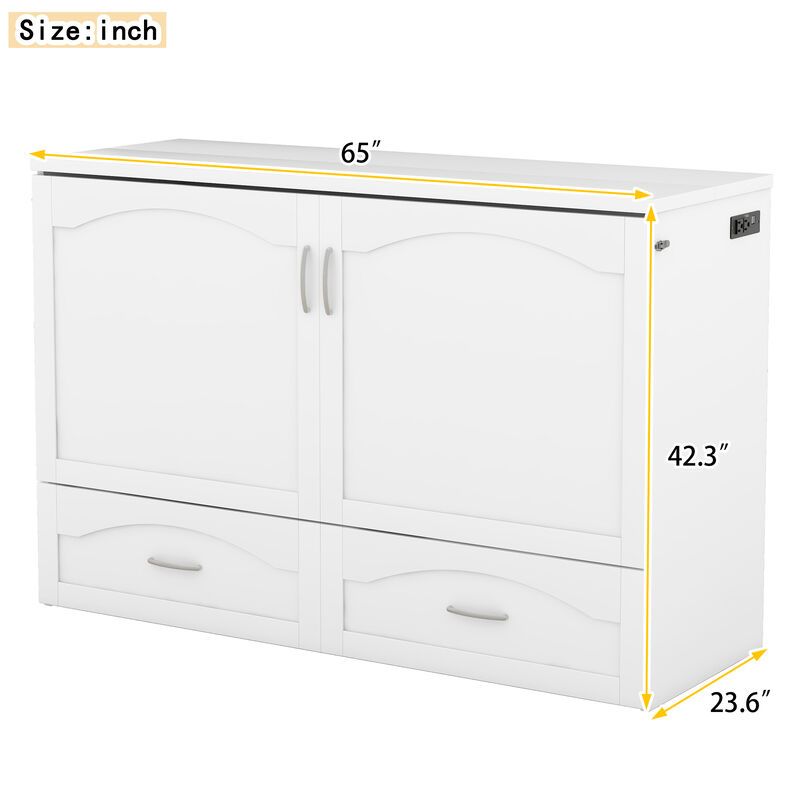 Merax Murphy Bed with Sockets and USB Ports