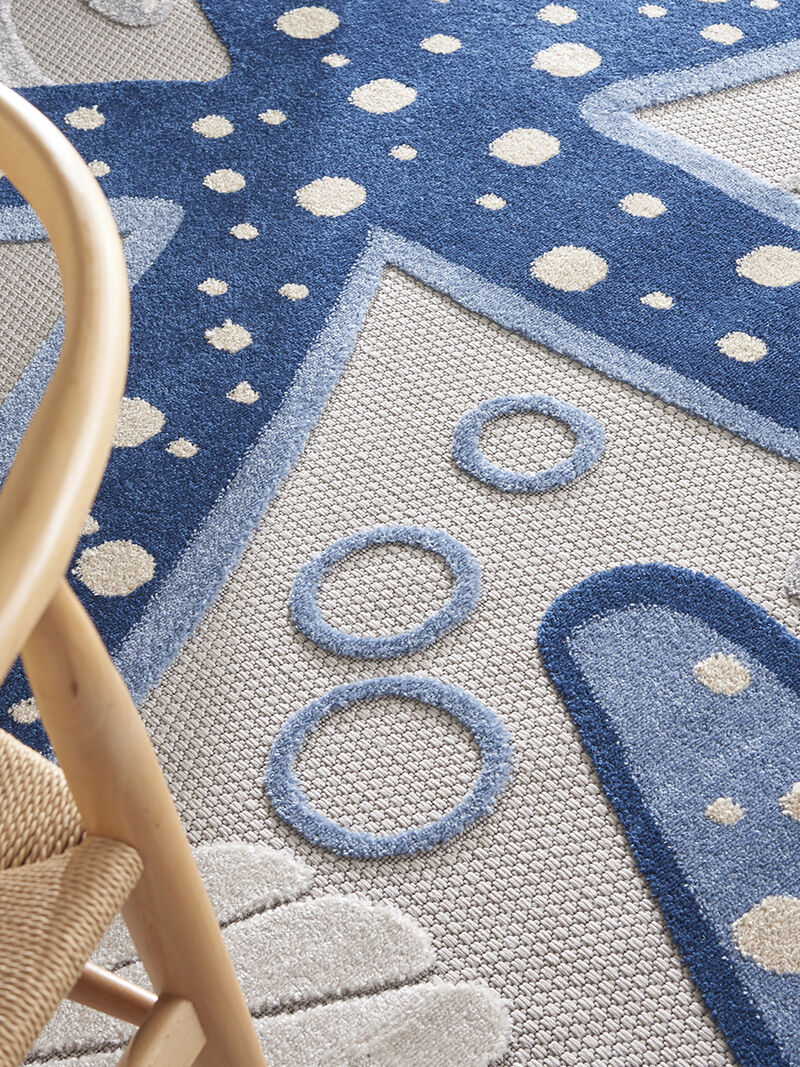 Aloha ALH24 Blue/Gray 6' x 9' Rug