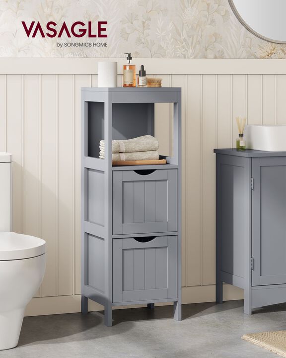 Bathroom Floor Cabinet with Storage Organizer Rack Stand
