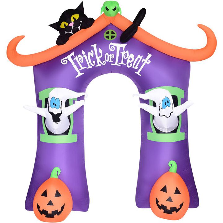 Haunted Hill Farm 9ft Inflatable Trick or Treat Arch with Lights