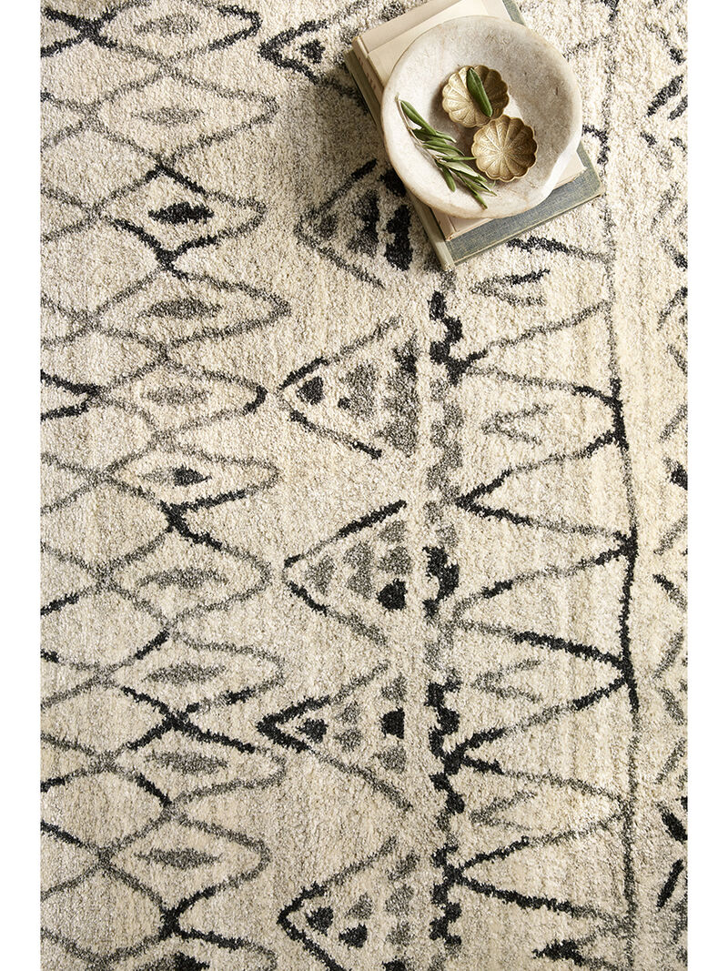 Emory EB09 Black/Ivory 3'10" x 5'7" Rug