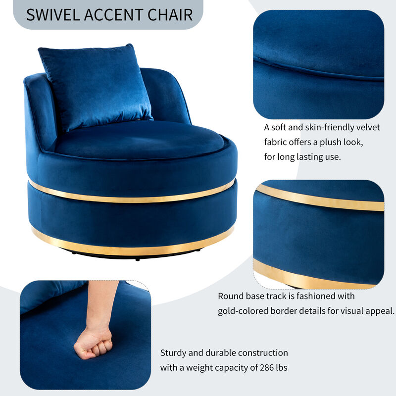 Merax Modern Velvet Upholstered Accent Chair