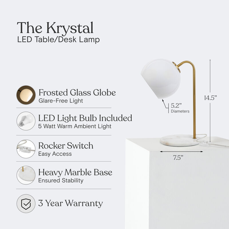 Krystal LED Table Lamp