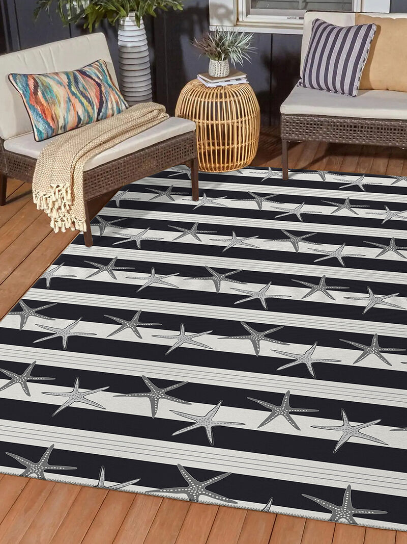 Seabreeze SZ12 Black 3' x 5' Rug