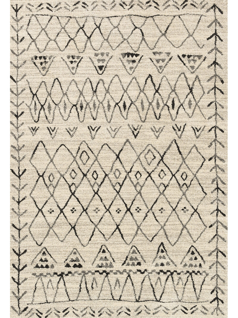 Emory EB09 Black/Ivory 3'10" x 5'7" Rug