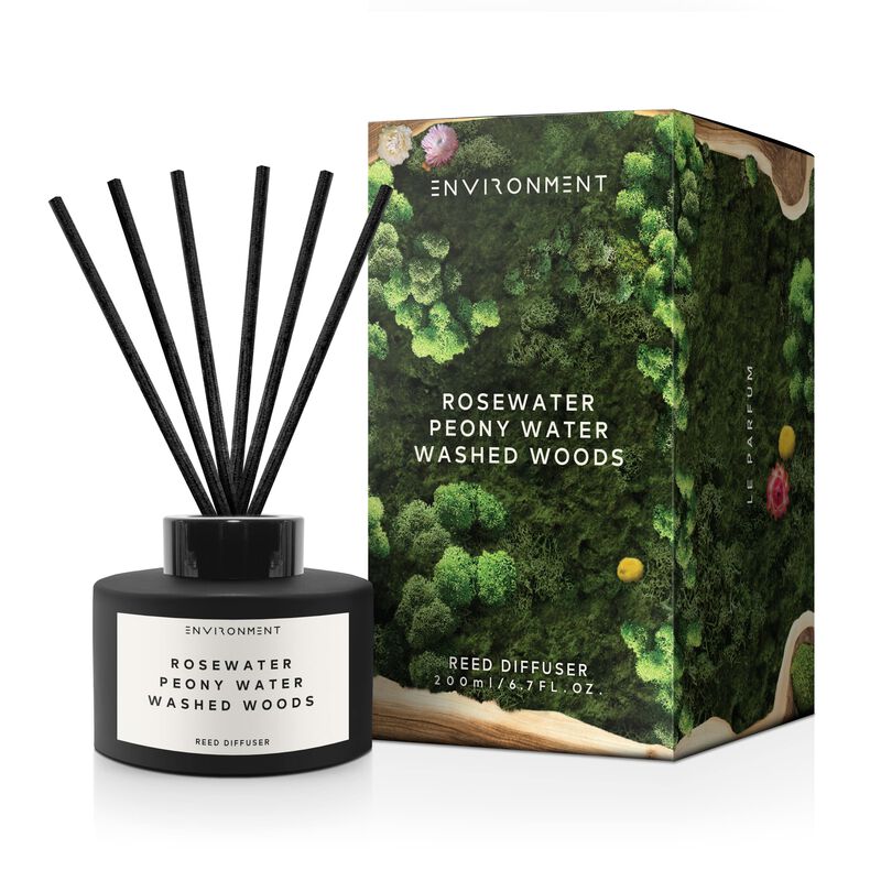 ENVIRONMENT 200mL Reed Diffuser Inspired by Issey Miyake L'Eau d'Issey® - Rosewater | Peony Water | Washed Woods