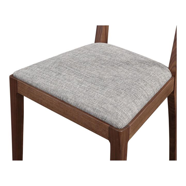 Moe's Home Collection Leone Dining Chair Walnut Set Of Two