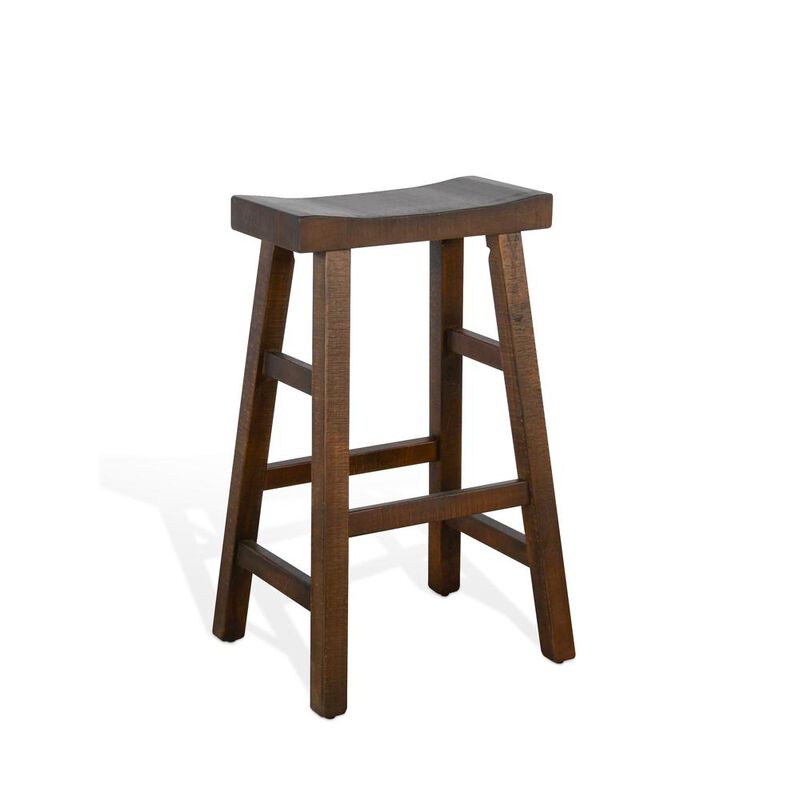 Sunny Designs Bar Saddle Seat Stool, Wood Seat