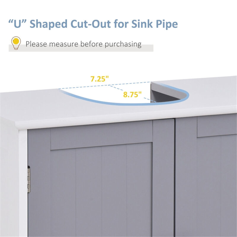 Bathroom Storage Cabinet with Shelves & Doors for Stylish & Space-Saving Organization
