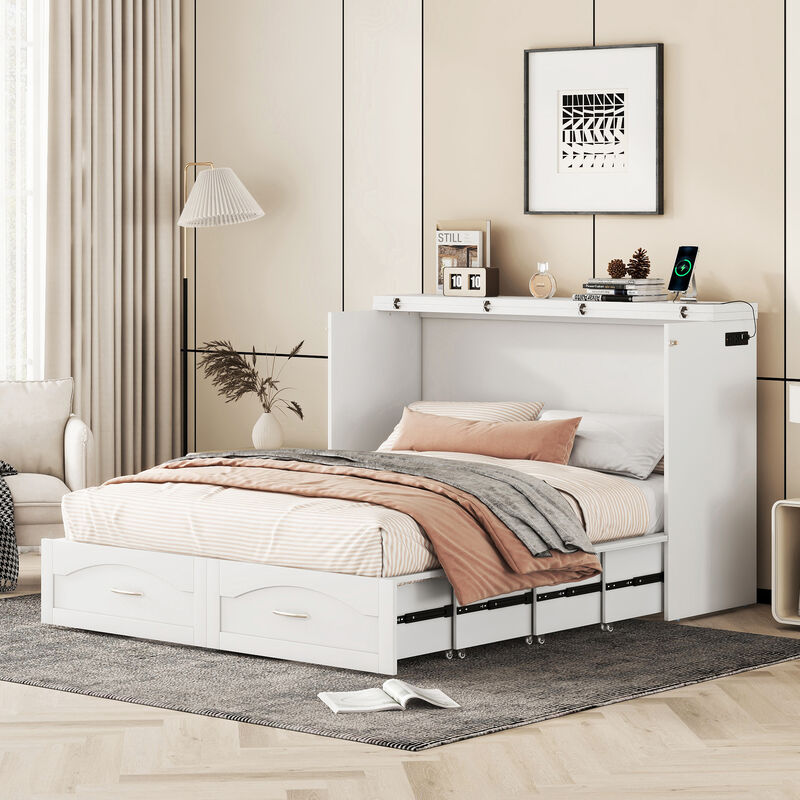 Merax Murphy Bed with Sockets and USB Ports