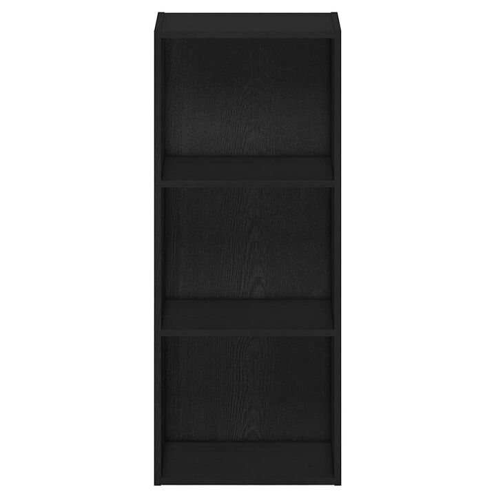 Furinno Luder 3-Tier Open Shelf Bookcase, Blackwood