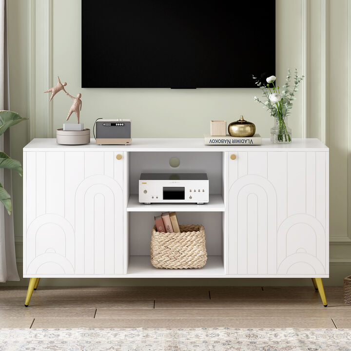 Merax Modern Entertainment Center Media Console TV Stand