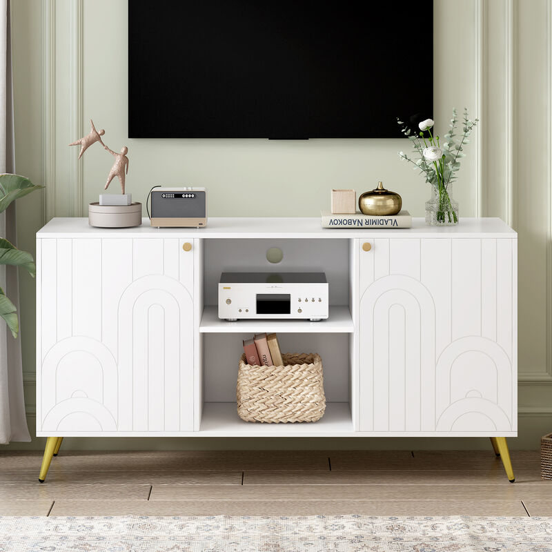 Merax Modern Entertainment Center Media Console TV Stand