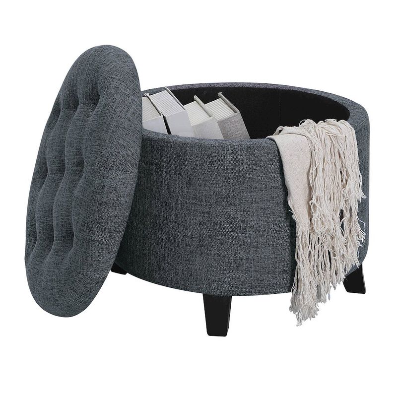 Convenience Concepts Designs4Comfort Round Storage Ottoman