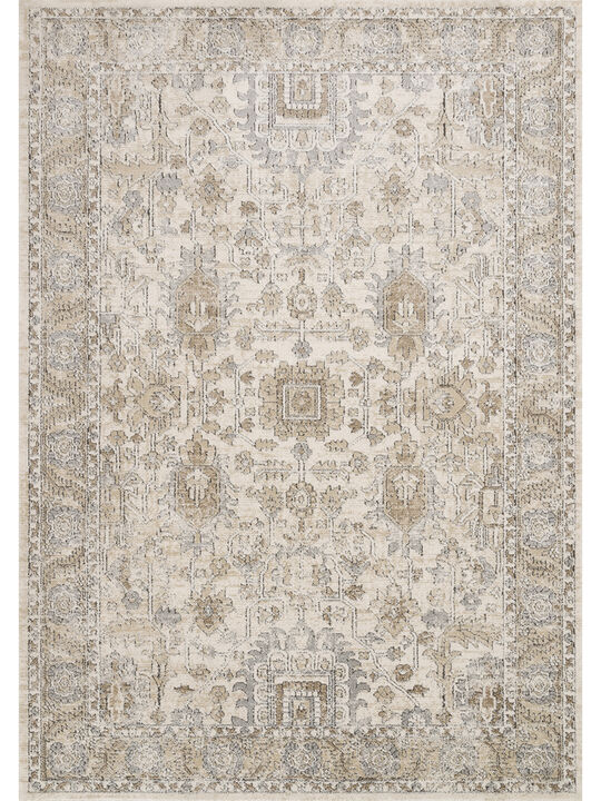 Teagan TEA03 Ivory/Sand 3'4" x 5'7" Rug