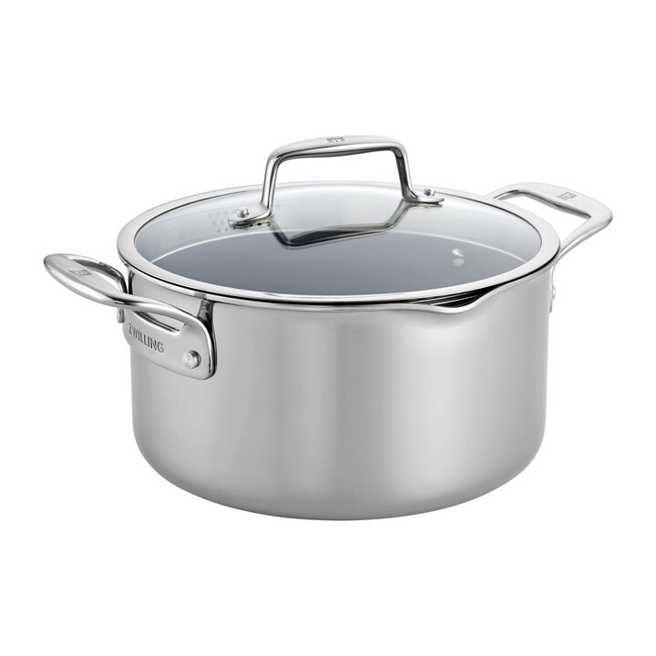 ZWILLING Clad CFX 6-qt Stainless Steel Ceramic Nonstick Dutch Oven ZWILLING Clad CFX 6-qt Stainless Steel Ceramic Nonstick Dutch Oven