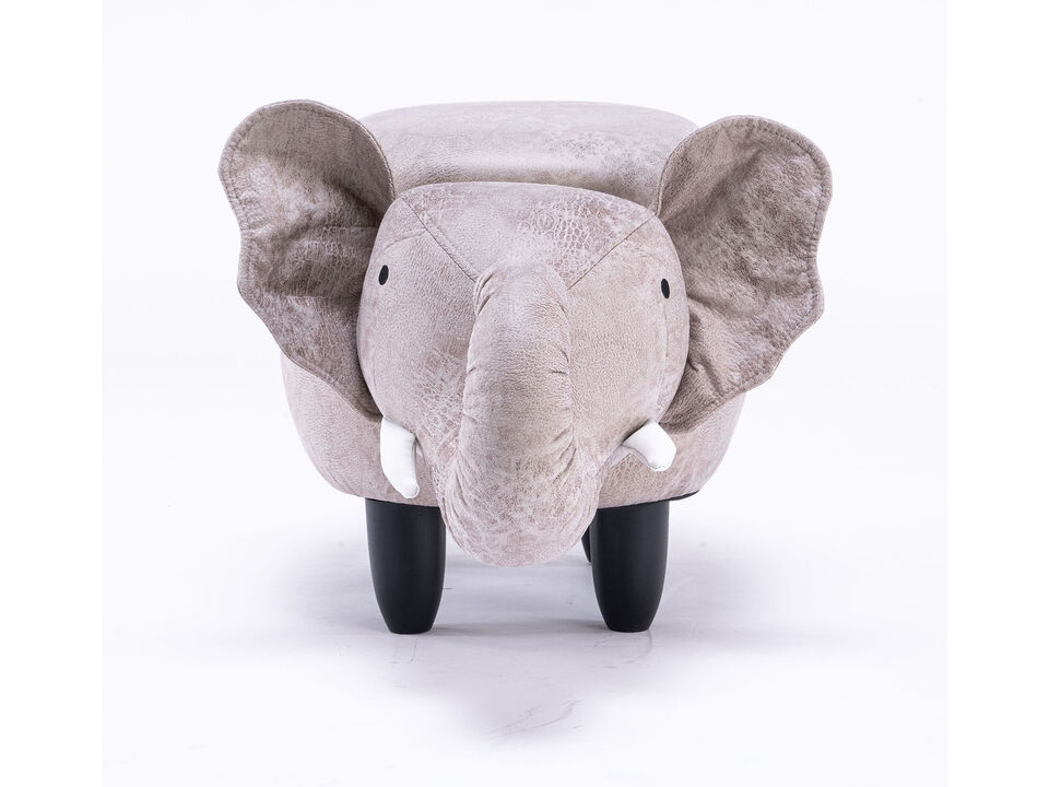 Grey Elephant Shaped Storage Ottoman Grey Elephant Shaped Storage Ottoman