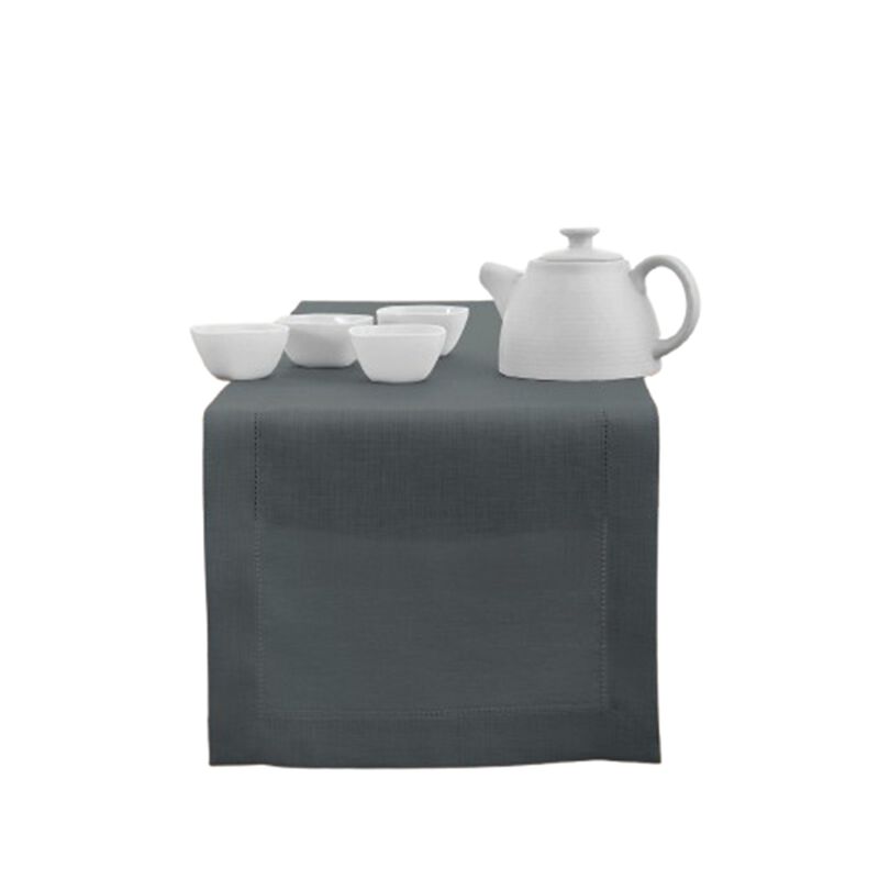 Solino Home 100% Pure Linen Table Runner | Classic Hemstitch for Valentines