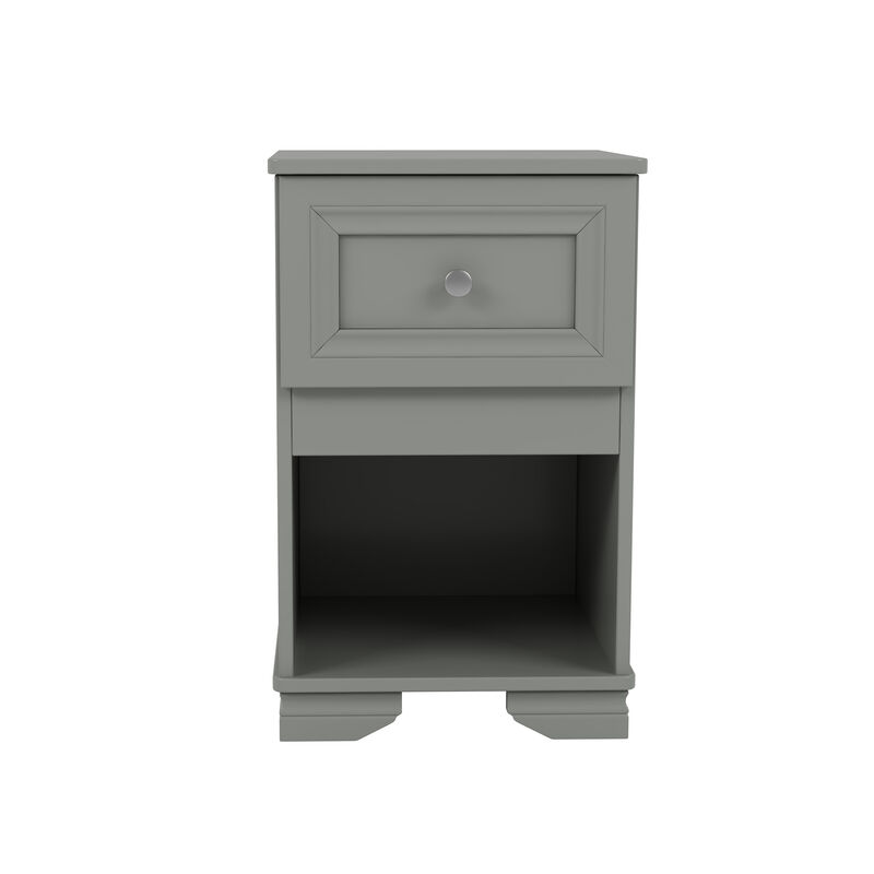 Merax Elegant Design Nightstand with A Drawer and Open Shelf