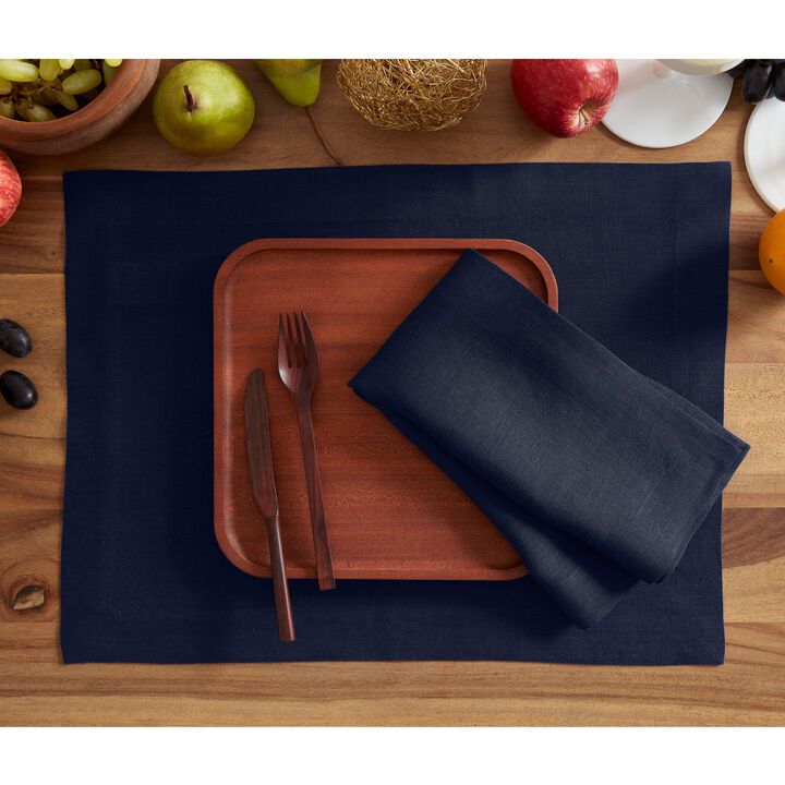 Solino Home 100% Pure Linen Cloth Napkins 20 x 20 Inch Set of 6 Dinner Napkins | Sonoma
