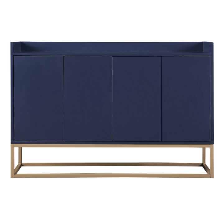 Wood 47.2 in. Sideboard with 4 Doors