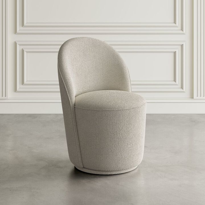Jofran Landon Mid-Century Modern Upholstered Swivel Dining Chair (Set of 2)