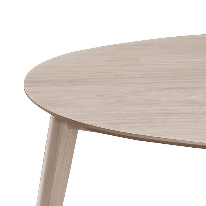 New Classic Furniture Oscar Wood Corner Table, White Ash