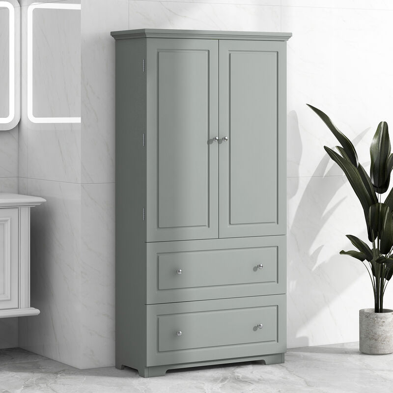 Merax Solid Wide Bathroom Storage Cabinet