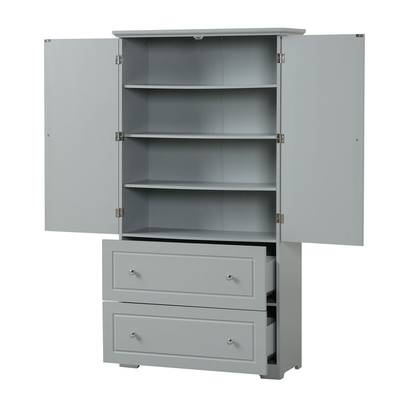 Merax Solid Wide Bathroom Storage Cabinet