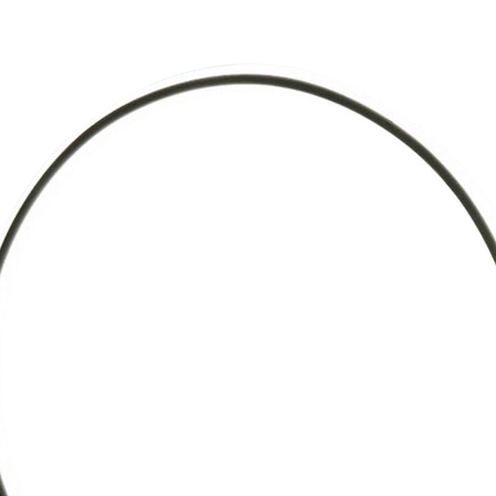 Sine 21 Inch Table Lamp, Modern Circle Ring LED, Sleek Black Metal Base-Benzara